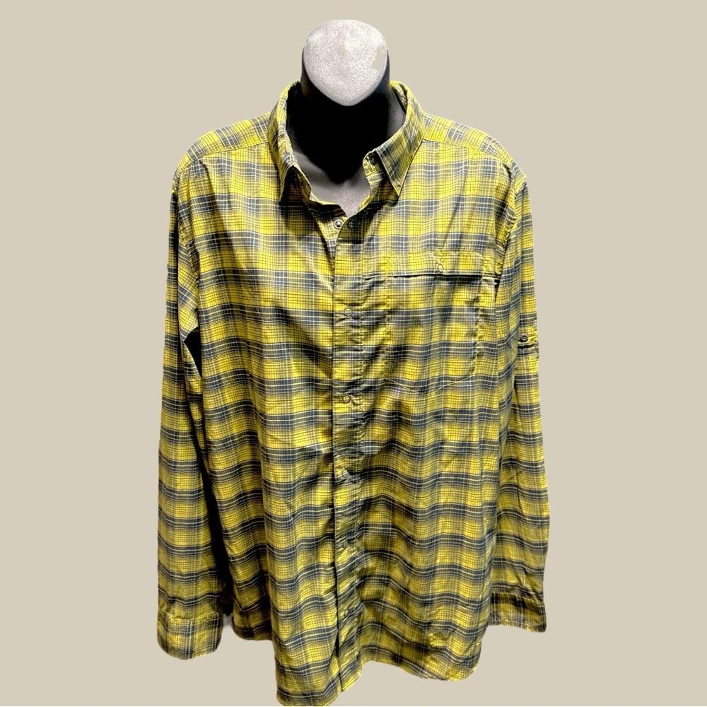 Swiss Tech Yellow and Blue Long Sleeve Tee Casual Comfort